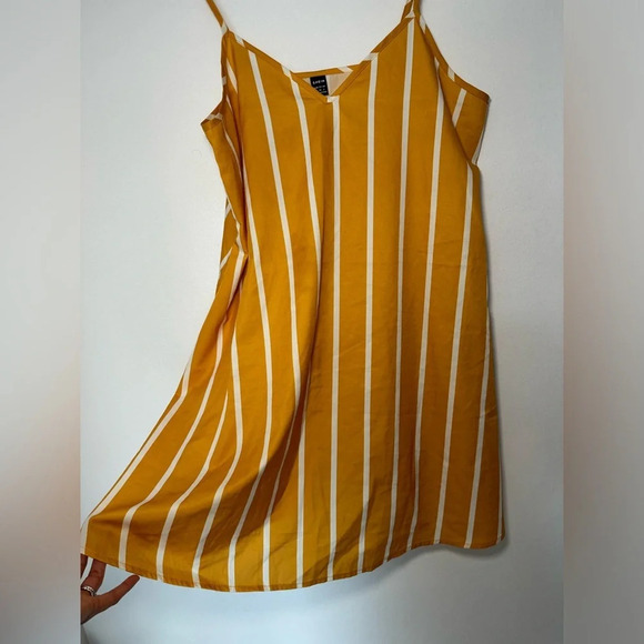 SHEIN maternity striped Cami Dress Yellow size S (US4) - Picture 6 of 8